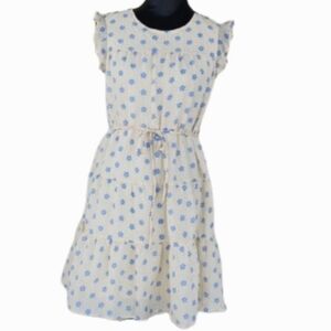 Roolee Baby Doll Daisy Tiered Midi Summer Dress (XS)